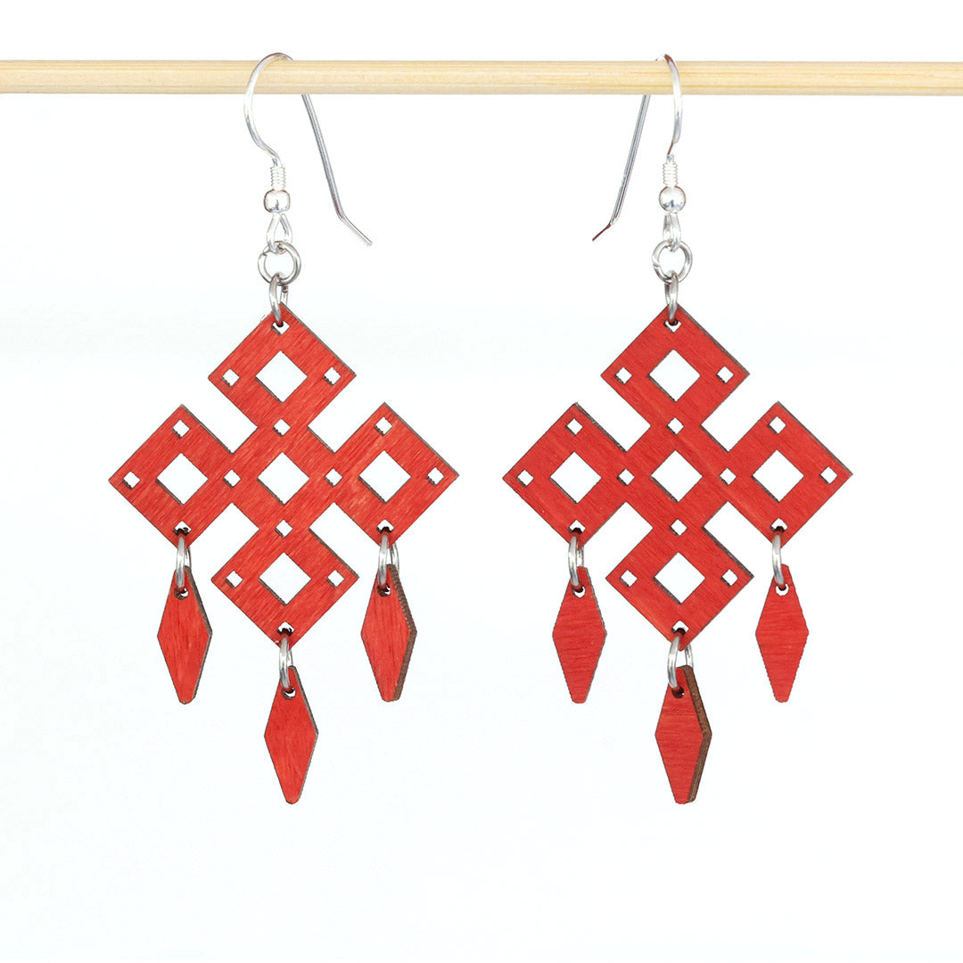 Käpälikkö -korvakorut pieni punainen