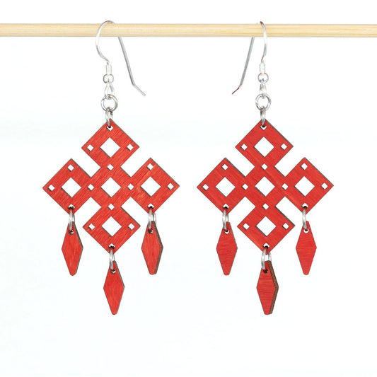 Käpälikkö -korvakorut pieni punainen