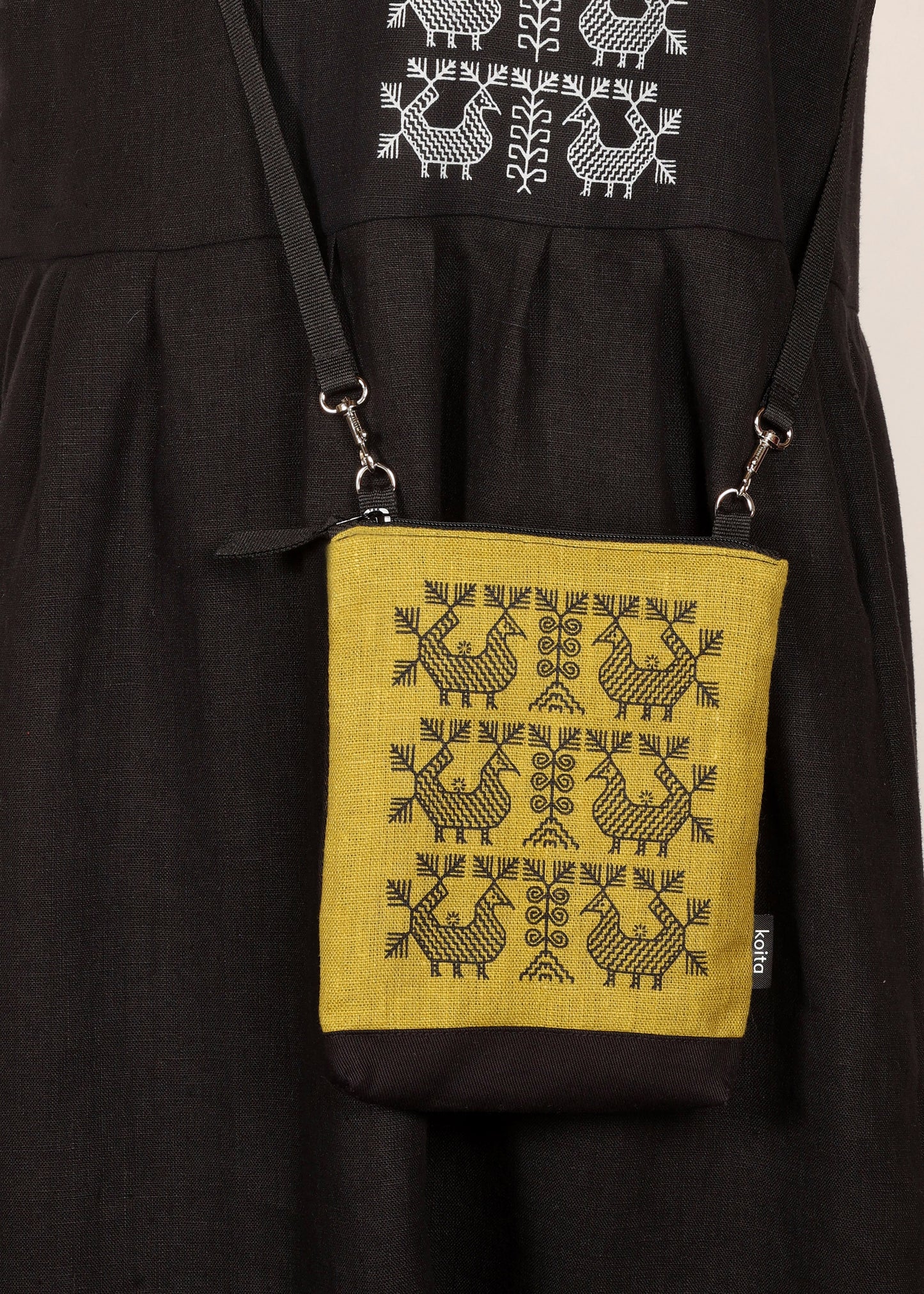 Kukkilintu pellavapussukka vihreä